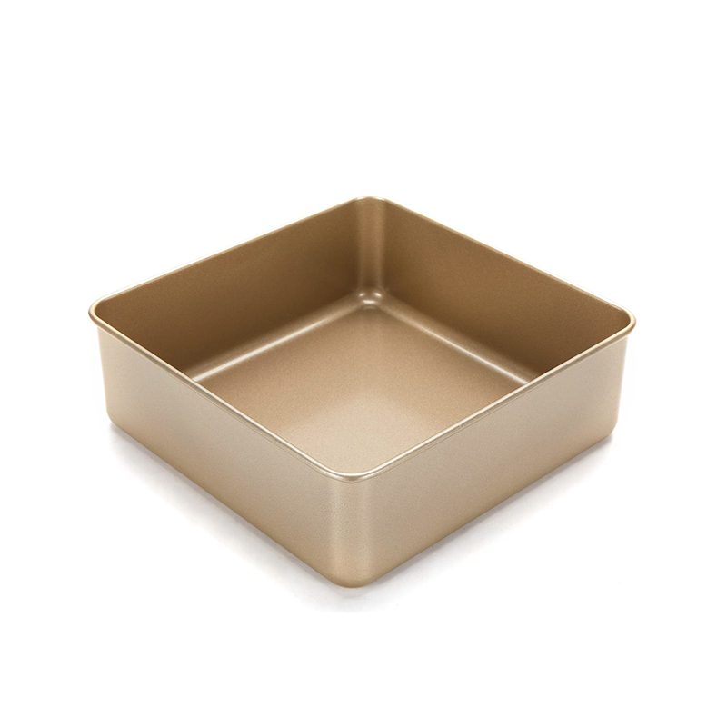Smooth Surface Gold Square Baking Pan