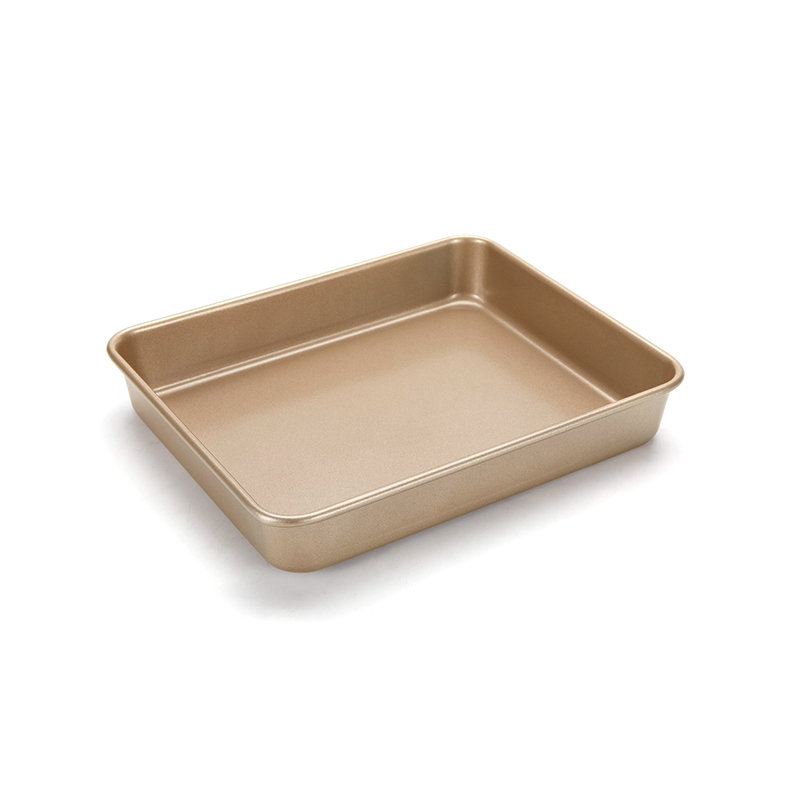 Golden Nonstick Brownie Cake Pan