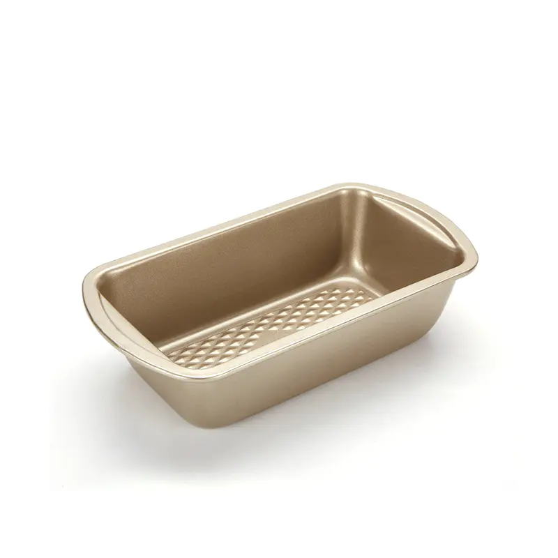 CH-6R0028L Gold Diamond Base Loaf Pan