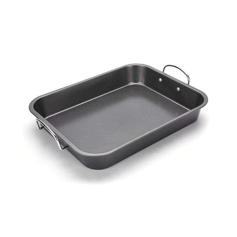 Large Deep Carbon Steel Roasting Pan