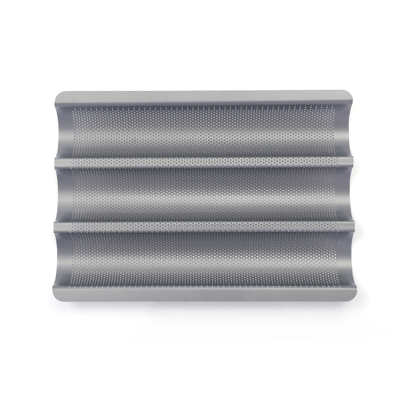 3 Grooves Nonstick Perforated Baguette Pan