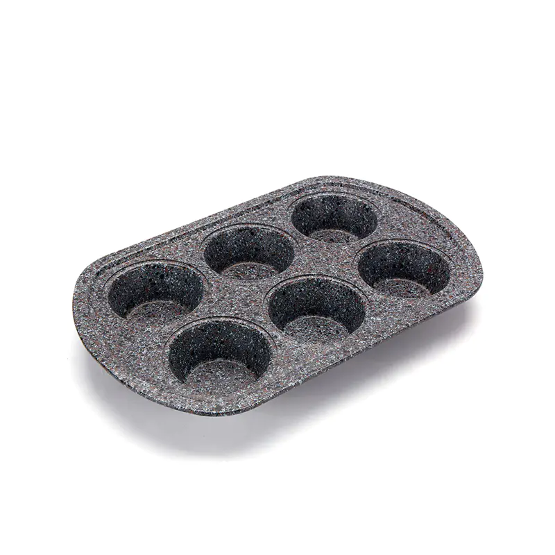 CH-6RB001 6 Cup Marbled Muffin Pan