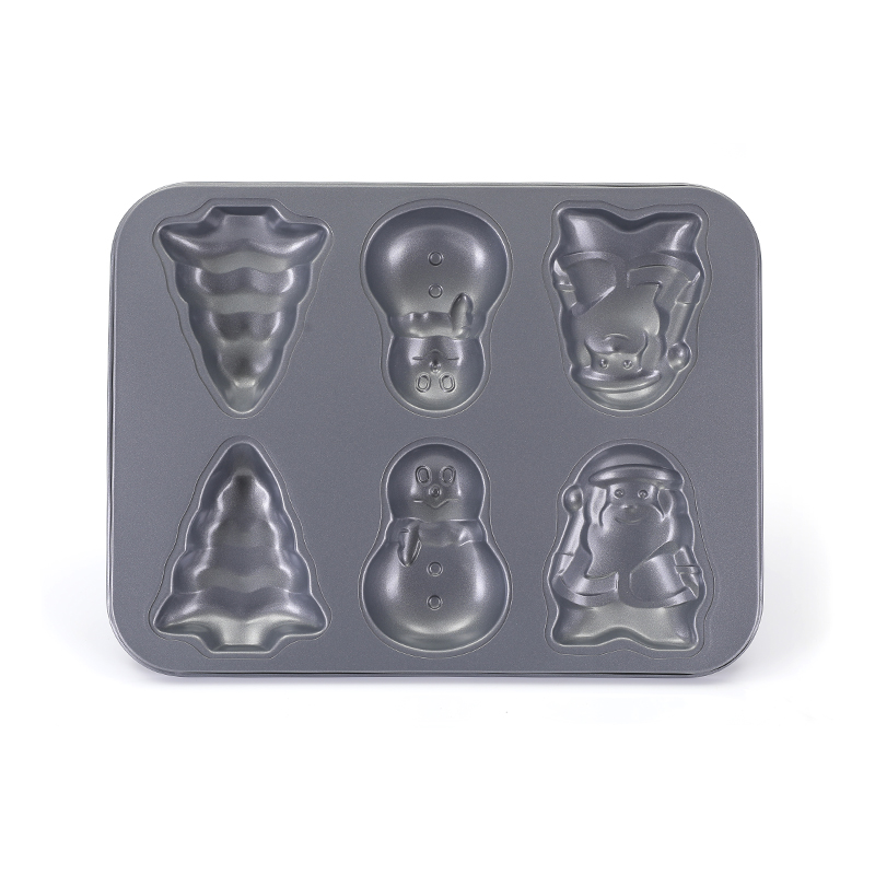 6 Cup Christmas Muffin Cupcake Mold