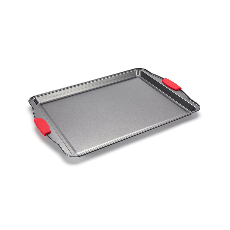 CH-4RG4330 Carbon Steel Cookie Sheet with Silicone Handle