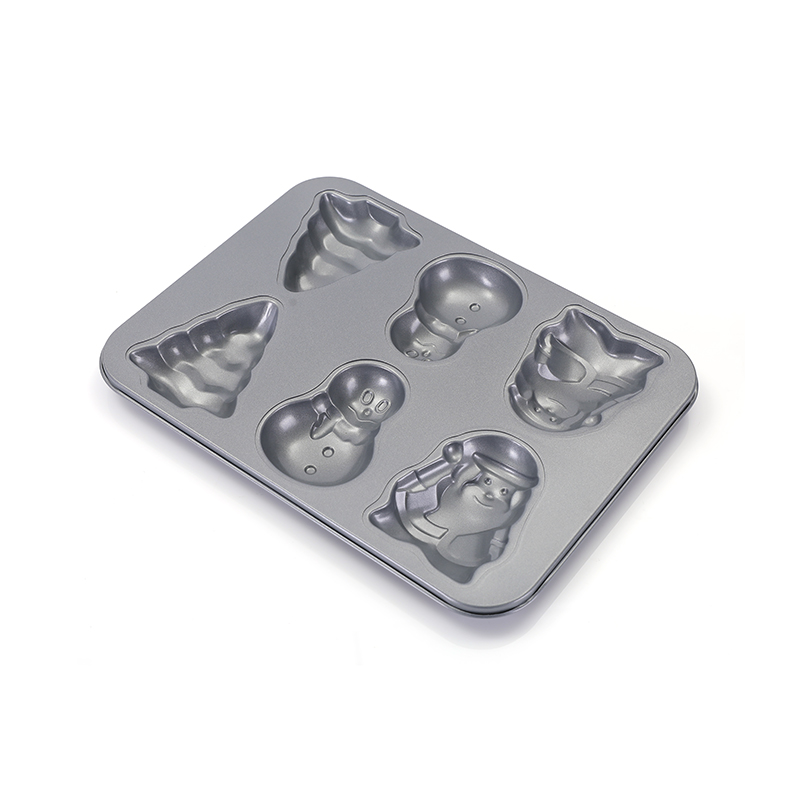 6 Cup Christmas Muffin Cupcake Mold
