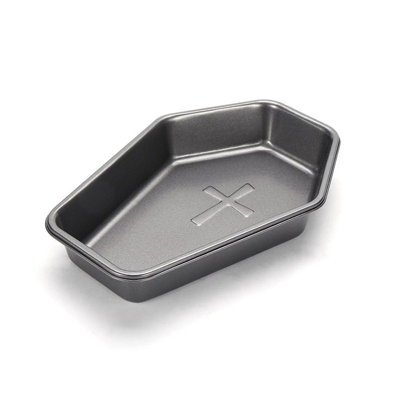 CH-0036 Halloween Cross Coffin Baking Pan