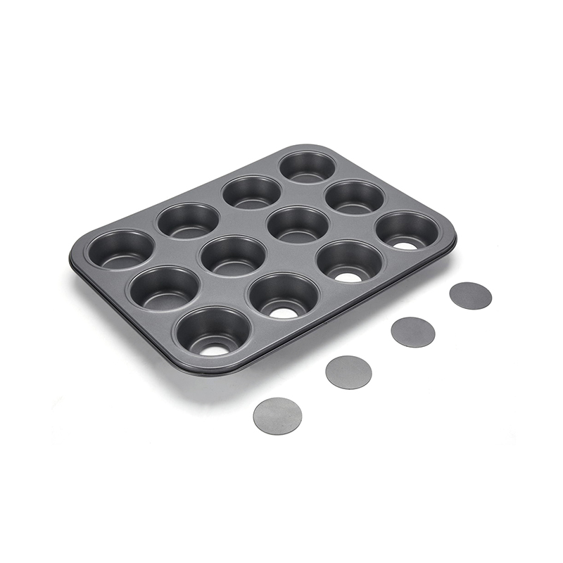 CH-B002T 12 Cup Muffin Pan with Removable Bottom