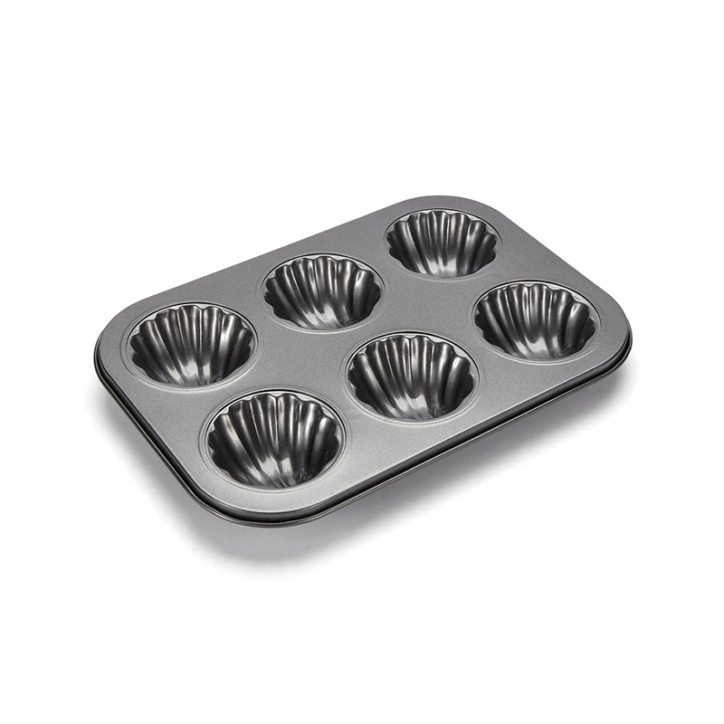 CH-B004-1 6-Cavity Shell Shaped Muffin Baking Pan