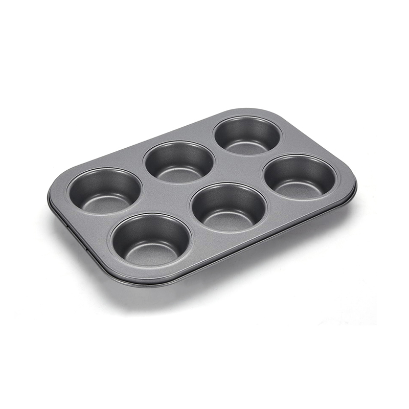CH-B004 6 Cup Carbon Steel Muffin Pan